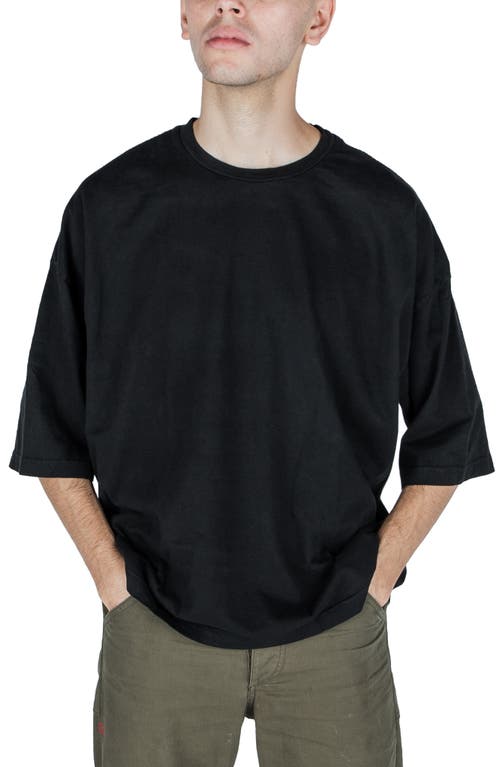 Imperfects Night Oversize T-Shirt in Jet Black