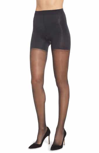 Nordstrom Gloss Control Top Pantyhose Black Size A/B Style#1000B 10 Denier