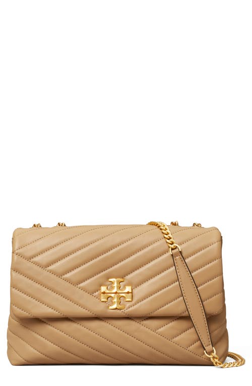 Tory Burch Kira Chevron Convertible Shoulder Bag in Desert Dune at Nordstrom