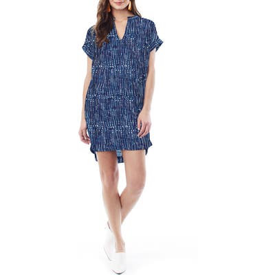 Loyal Hana Cybelle Print Maternity/nursing Dress, Blue