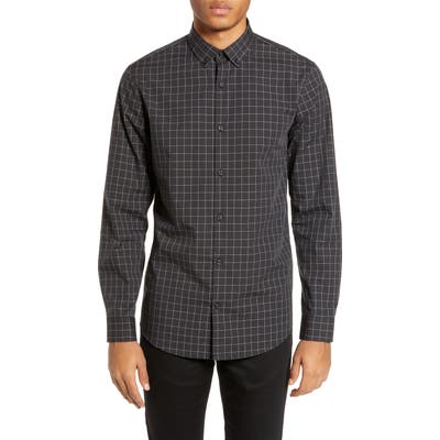 Calibrate Check Sport Shirt, Black