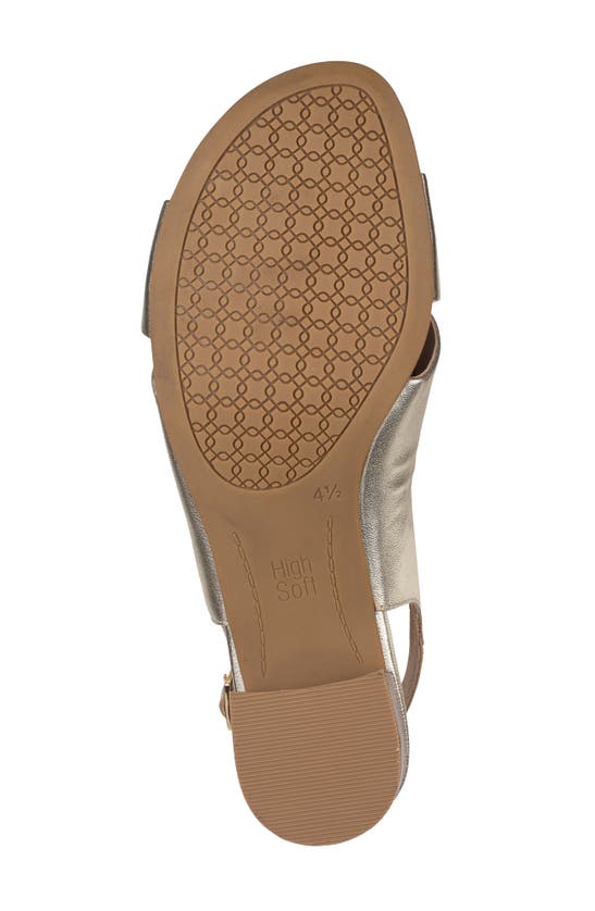 Ara Petunia Slingback Sandal In Platinum Metallic Calf