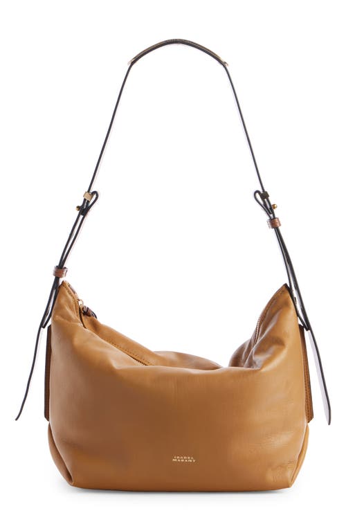 Isabel Marant Leyden Leather Hobo Bag in Golden Beige at Nordstrom