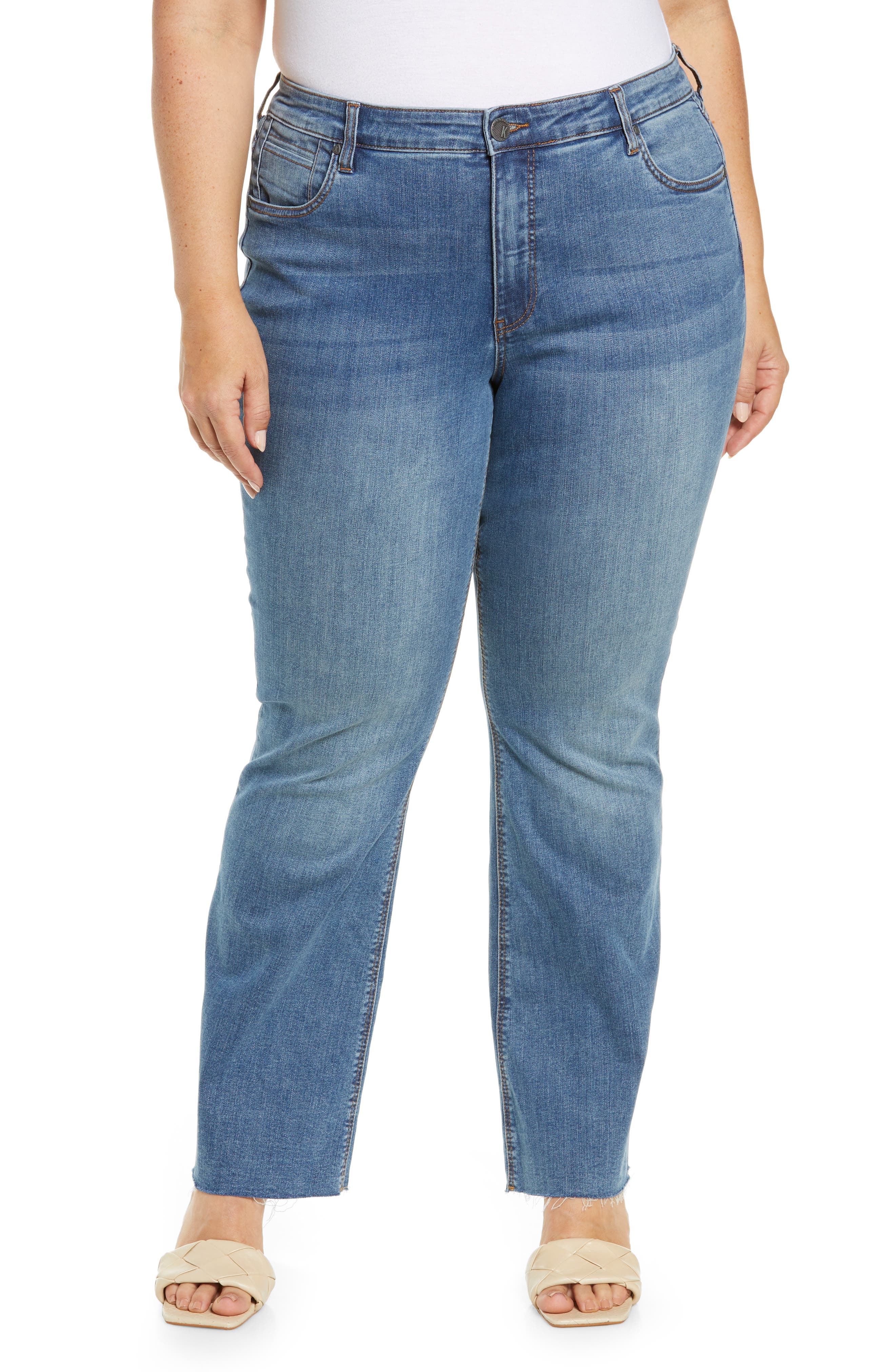 KUT from the Kloth Stella High Waist Flare Jeans in Paradise