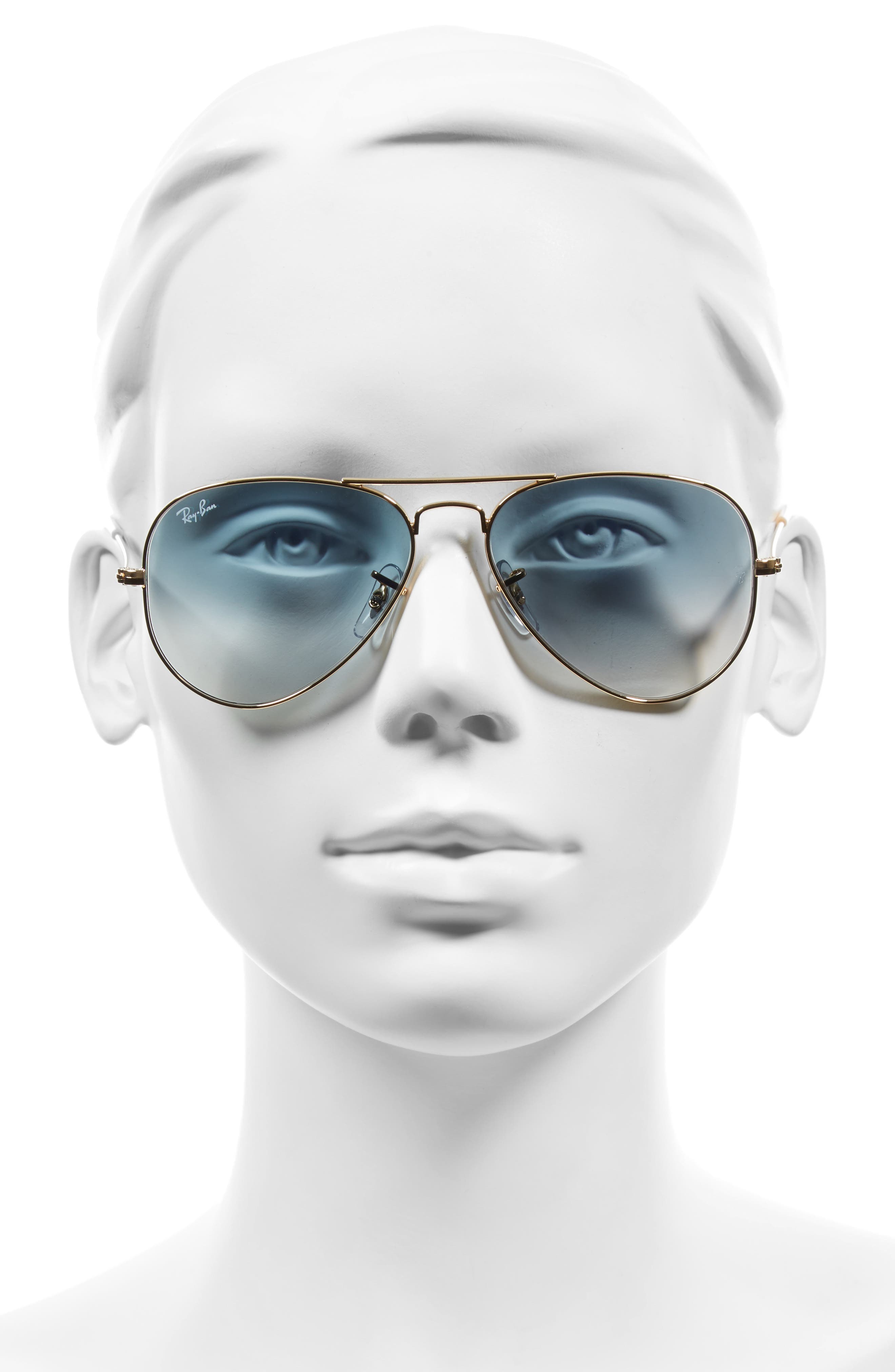 ray ban 55 mm aviator