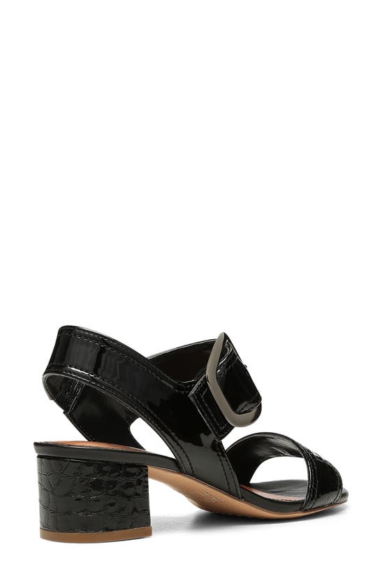 DONALD PLINER DONALD PLINER NEVE CROC EMBOSSED HEELED SANDAL