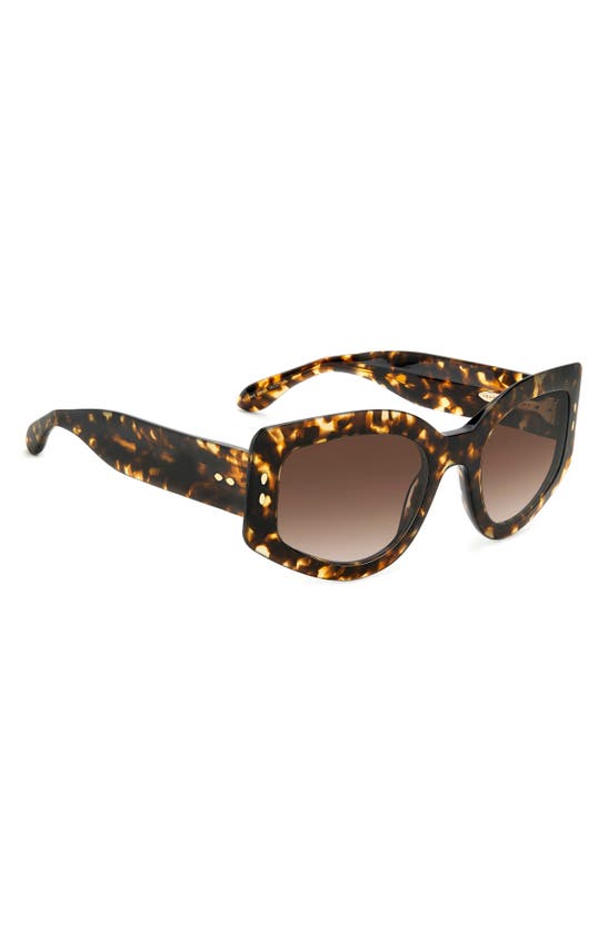 Shop Isabel Marant 54mm Gradient Cat Eye Sunglasses In Havana/ Brown Gradient