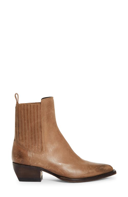 Shop Golden Goose Debbie Pointed Toe Chelsea Boot In Sand