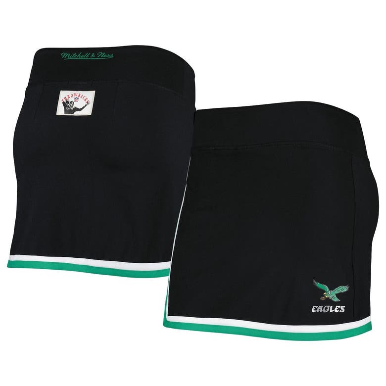 Mitchell & Ness Black Philadelphia Eagles Skort