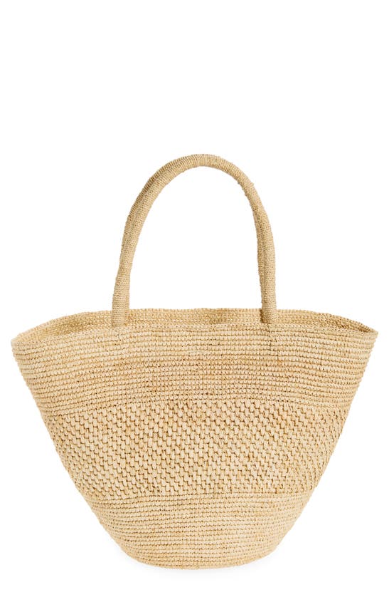 The Row Emilie Crocheted Raffia Tote In Natural