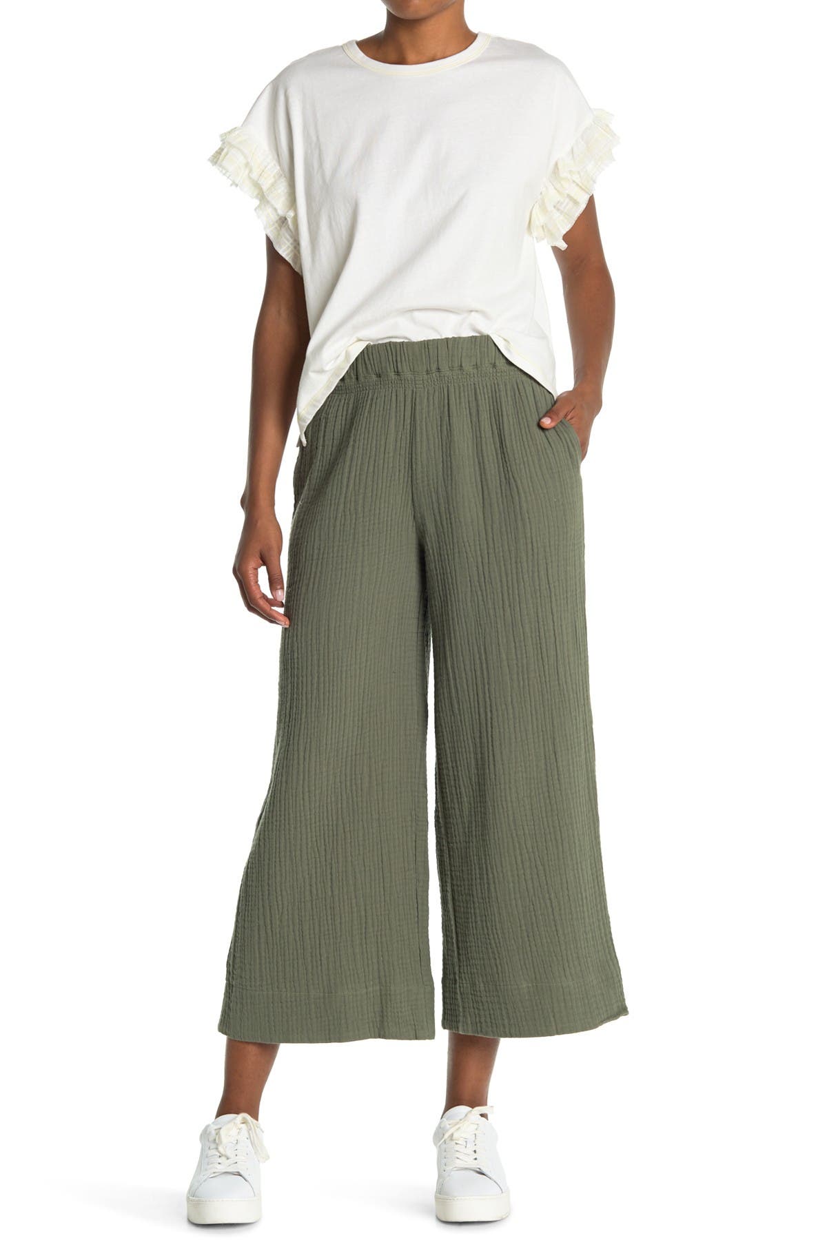 high waisted culotte shorts