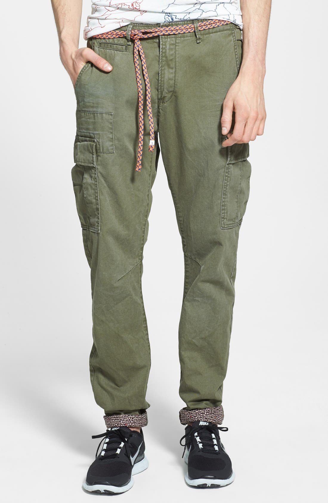 Scotch & Soda Plant Print Cargo Pants Nordstrom