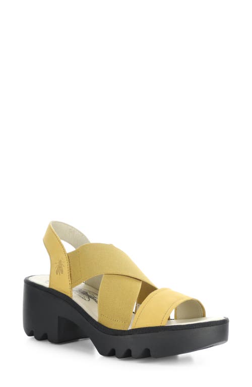 Taji Platform Slingback Sandal in Bumblebee Cupido