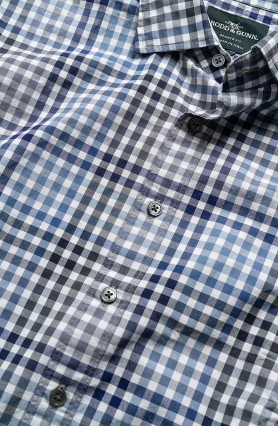 Shop Rodd & Gunn Highland Park Sports Fit Plaid Button-up Shirt In Sapphire