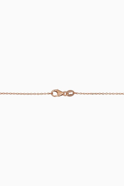 Oradina 10k Gold Brooklyn Bar Necklace In Rose Gold