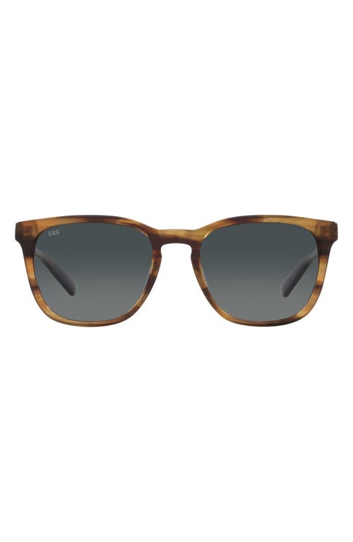 Costa Del Mar Sullivan 53mm Gradient Polarized Square Sunglasses in Grey Gradient at Nordstrom