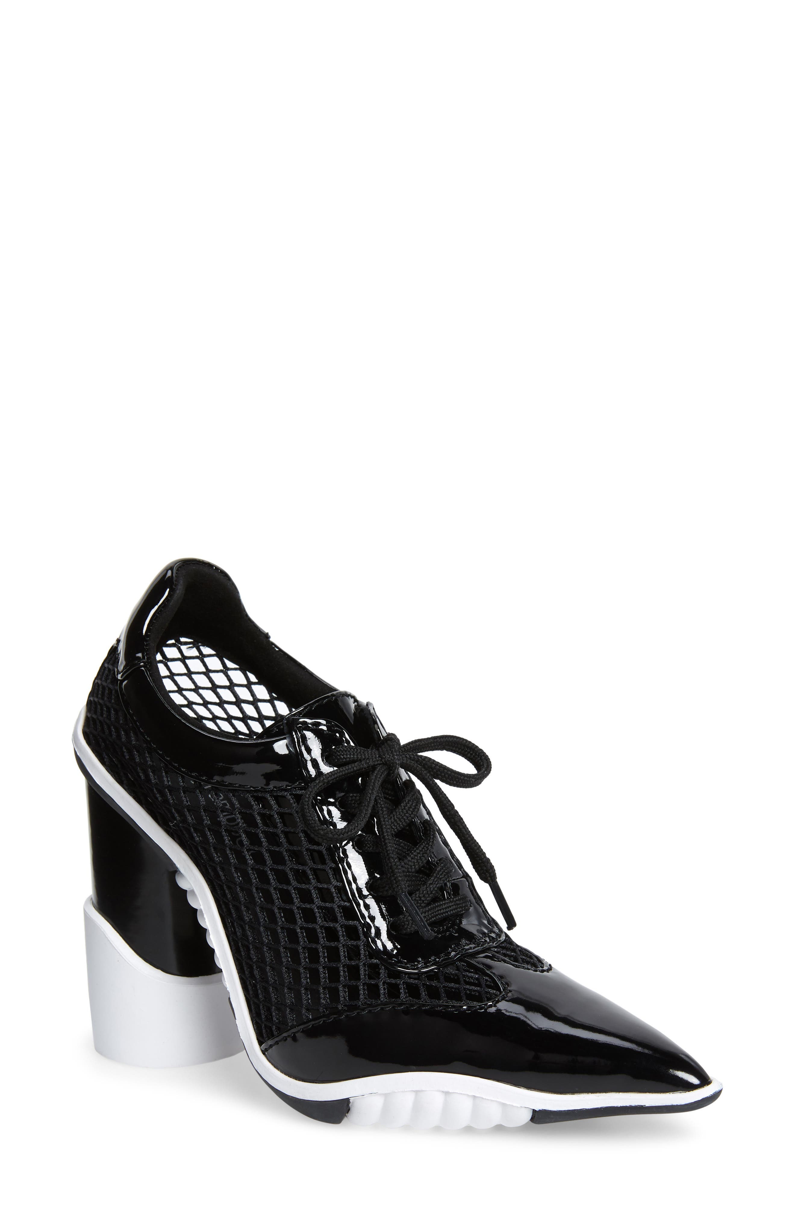 Jeffrey Campbell Shoot-Off Tie Sneaker Pump, Black