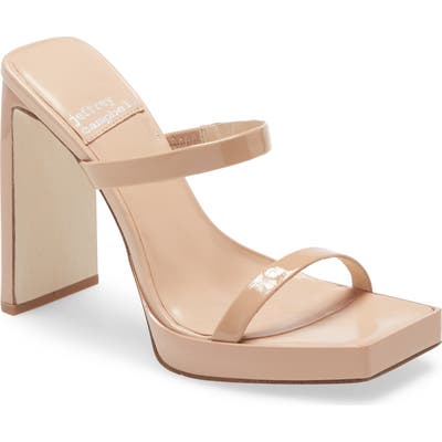Jeffrey Campbell Hustler Platform Sandal- Beige