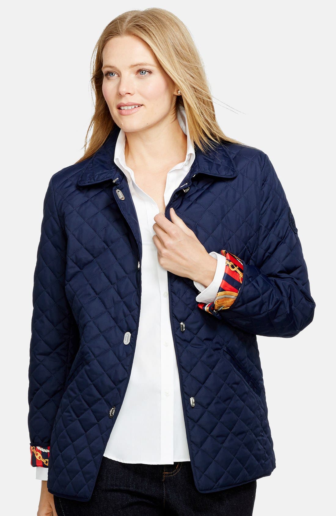 Lauren Ralph Lauren Turnkey Quilted Barn Jacket Plus Size