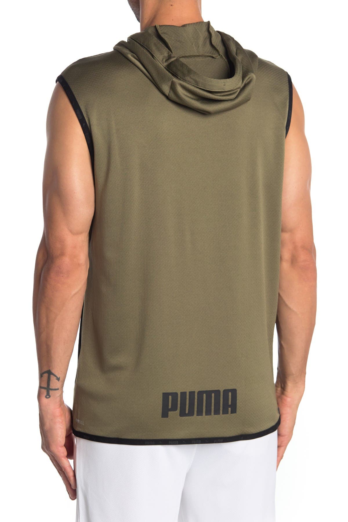 puma sleeveless hoodie