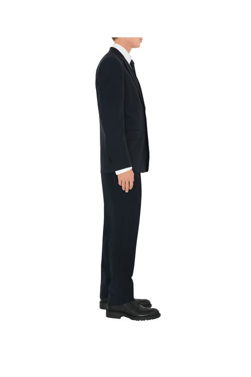 Burberry Tailored Wool Mohair Jacket For Men In Navy