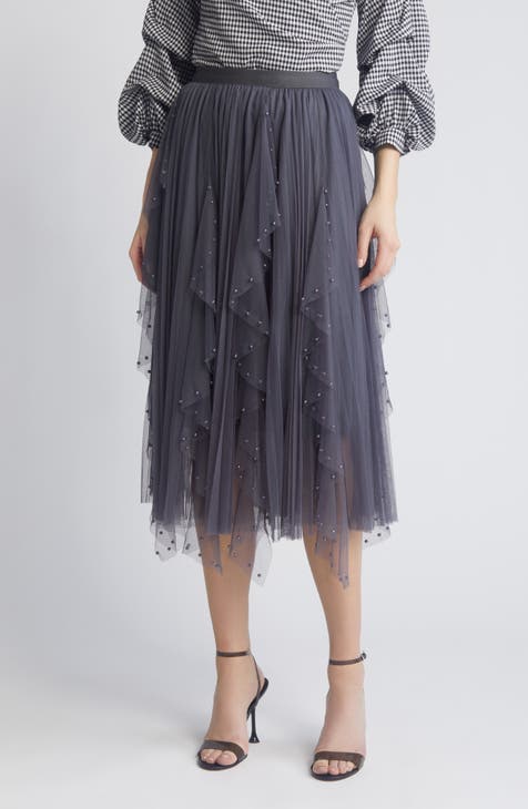 Black tulle skirt nordstrom sale