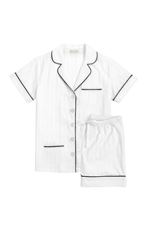 Kip. Kip Premium Cotton Short Set In Monochrome