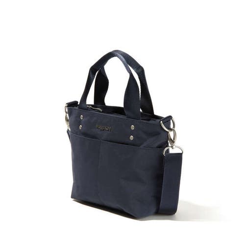 Baggallini Mini Carryall Crossbody Tote Bag In French Navy