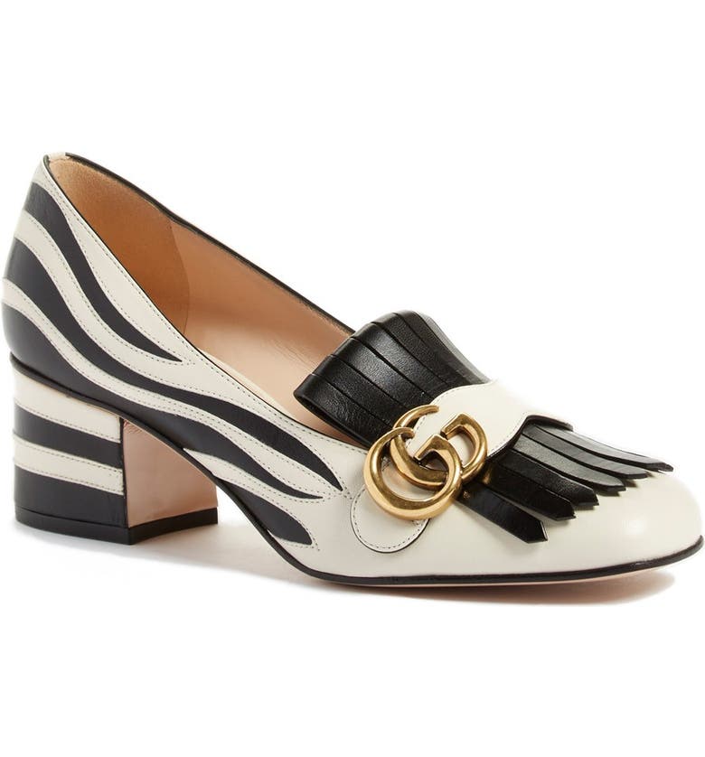 Gucci GG Marmont Zebra Print Pump (Women) | Nordstrom