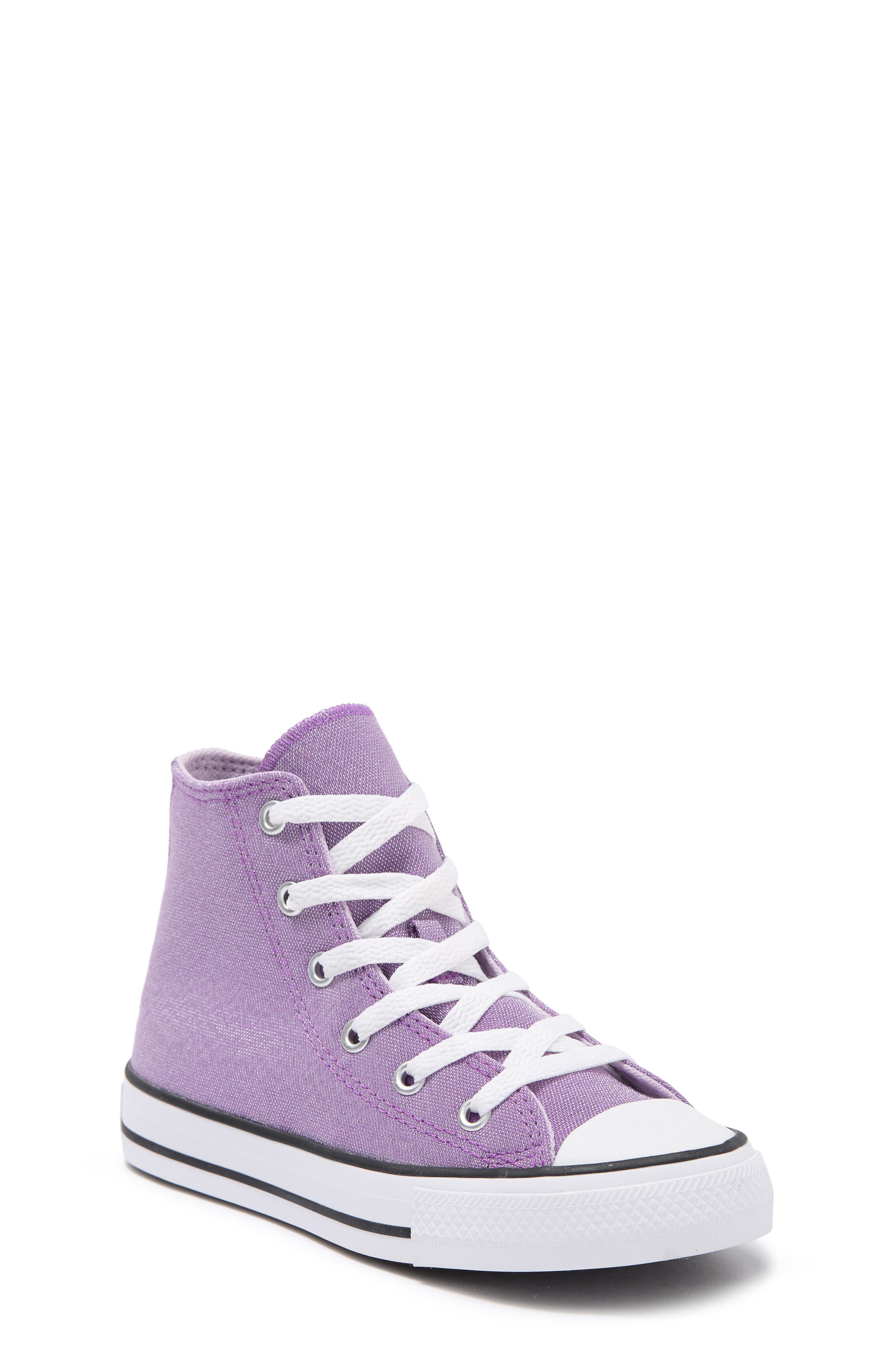 purple and teal converse