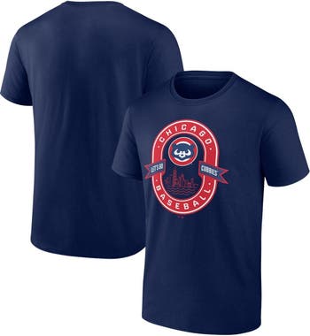 FANATICS Men's Fanatics Branded Navy Chicago Cubs Cooperstown Collection  Iconic Glory Bound T-Shirt