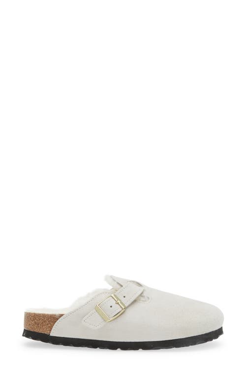 Birkenstock Boston Vl Clogs In Antique White/antique White