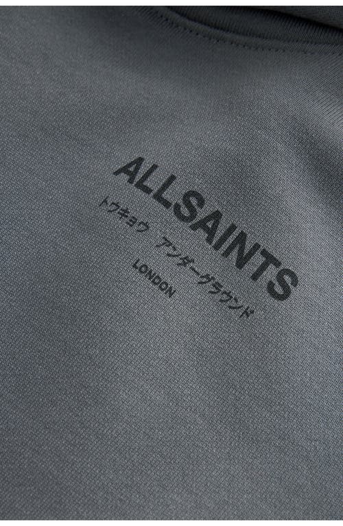 Shop Smallsaints By Allsaints Kids' Underground Oversize Logo Hoodie In Grey