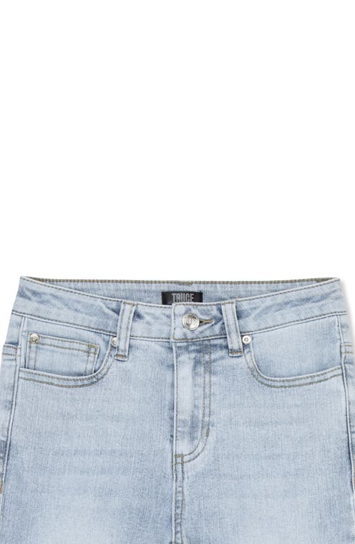 Truce Girls' Floral Embroidered Flare Leg Jeans - Big Kid In Denim