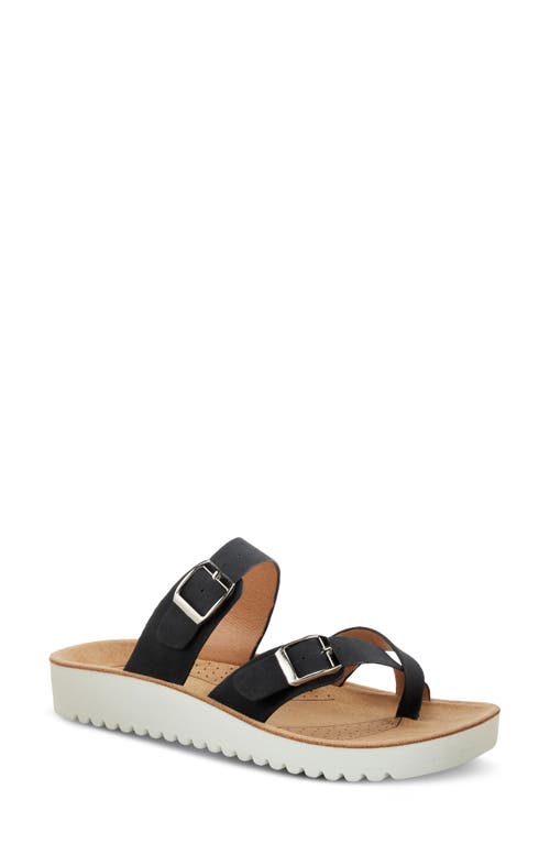 Flexus By Spring Step Bayside Wedge Slide Sandal In Black