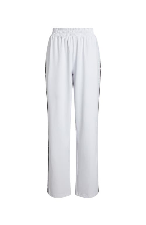 Bolt Track Pant in White/black