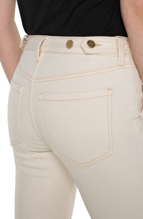 Shop Liverpool Los Angeles Hannah Utility Flare Jeans In Seaside Dunes