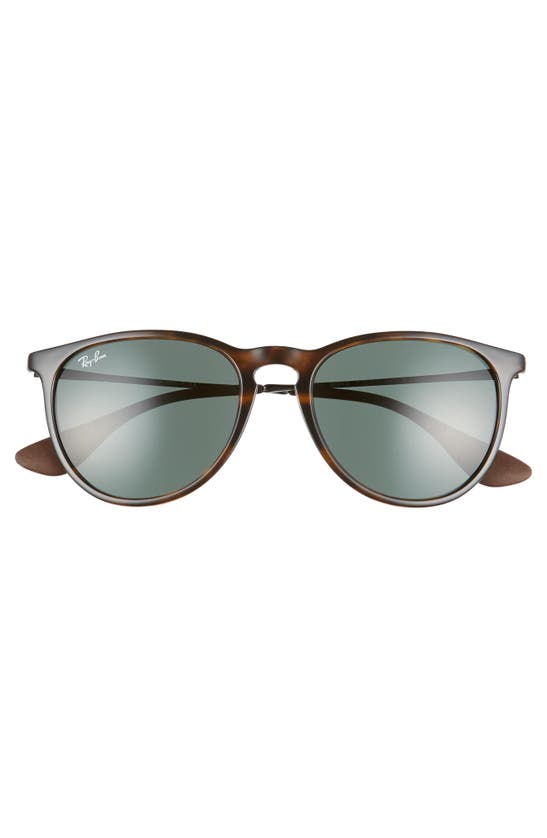 Ray Ban Erika 54mm Sunglasses In Lite Havana/ Green Solid