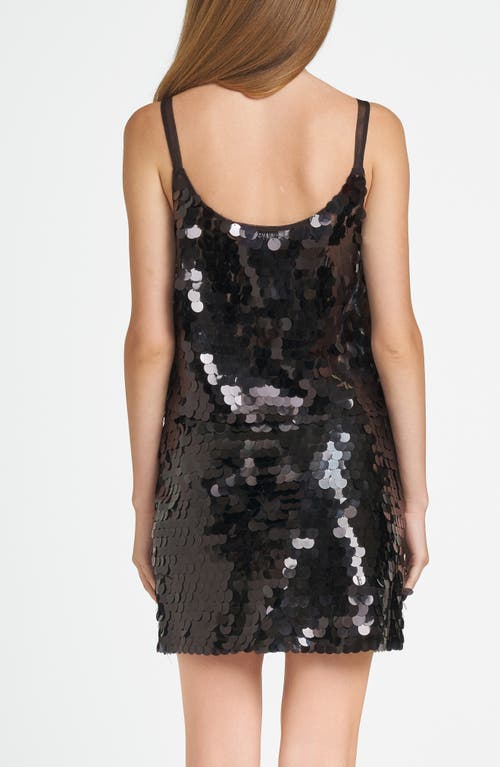 Shop Wayf X Chérie Madeleine Je T'aime Sequin Tank In Black