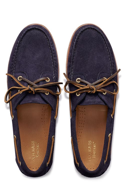 Shop G.h.bass Hampton Boat Shoe In Navy