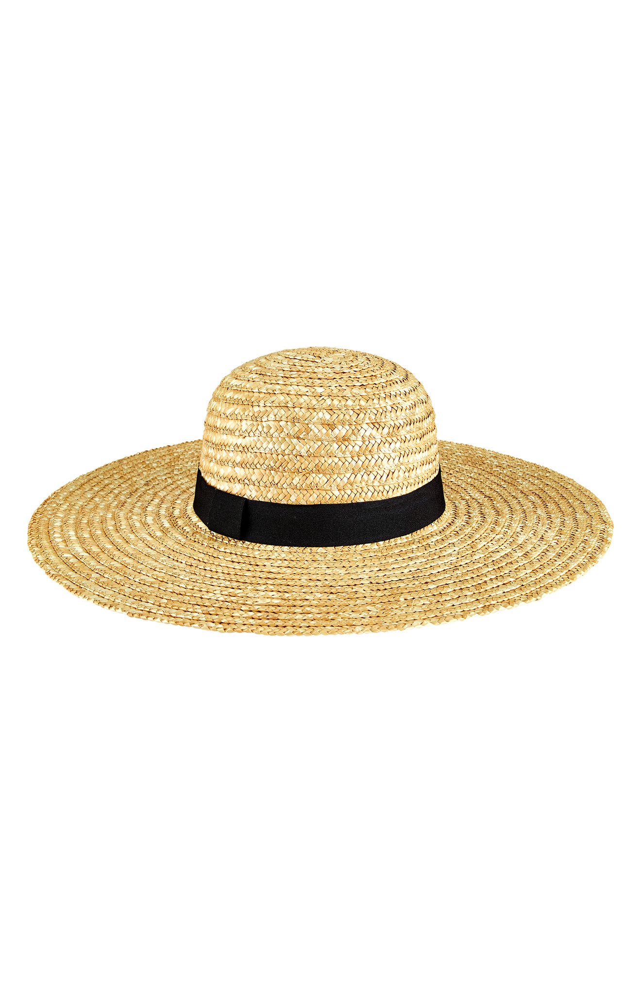 circular straw hat