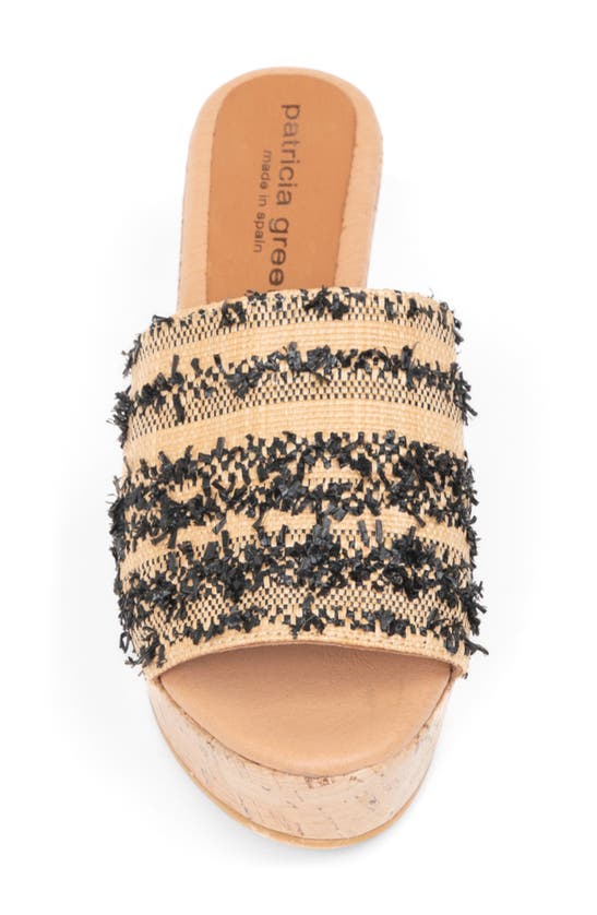 Shop Patricia Green Sybil Platform Wedge Sandal In Natural/ Black