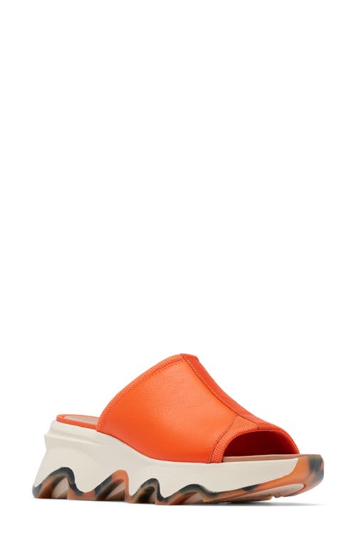 Sorel Kinetic Impact Slide Sandal In Optimized Orange/honey White