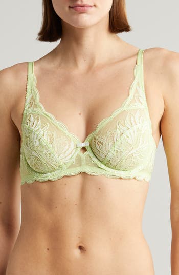 Paramour Women's Peridot Unlined Lace Bra - Honeysuckle 32DDD