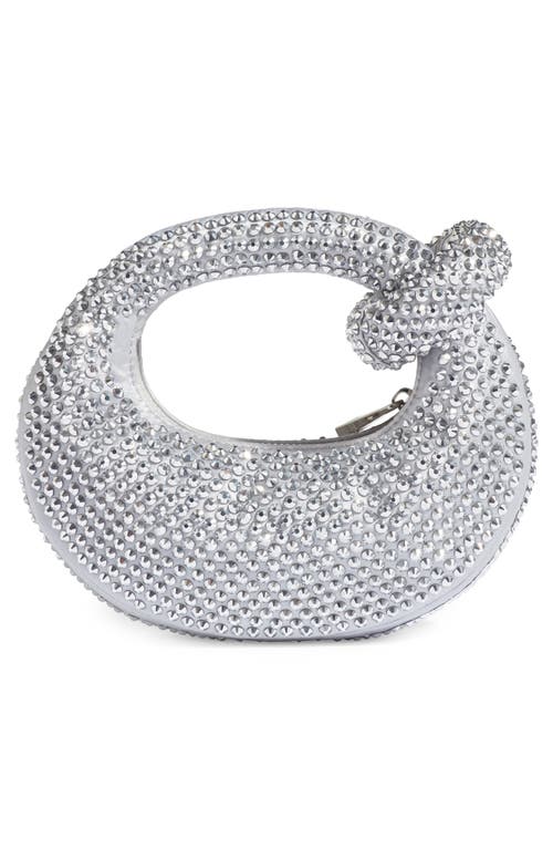 Jw Pei Mini Abacus Embellished Top Handle Bag In Silver