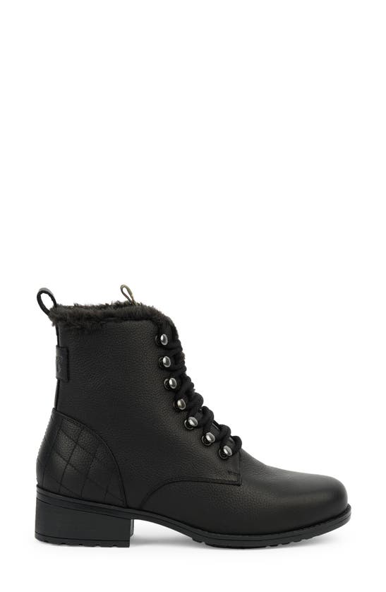 Barbour Meadow Faux Fur Lined Chelsea Boot In Black