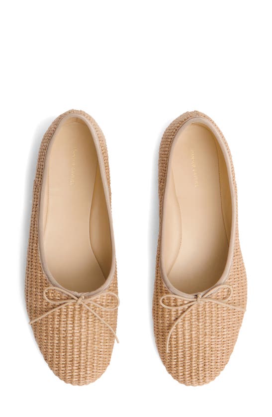 Shop Mansur Gavriel Dream Ballerina Flat In Natural