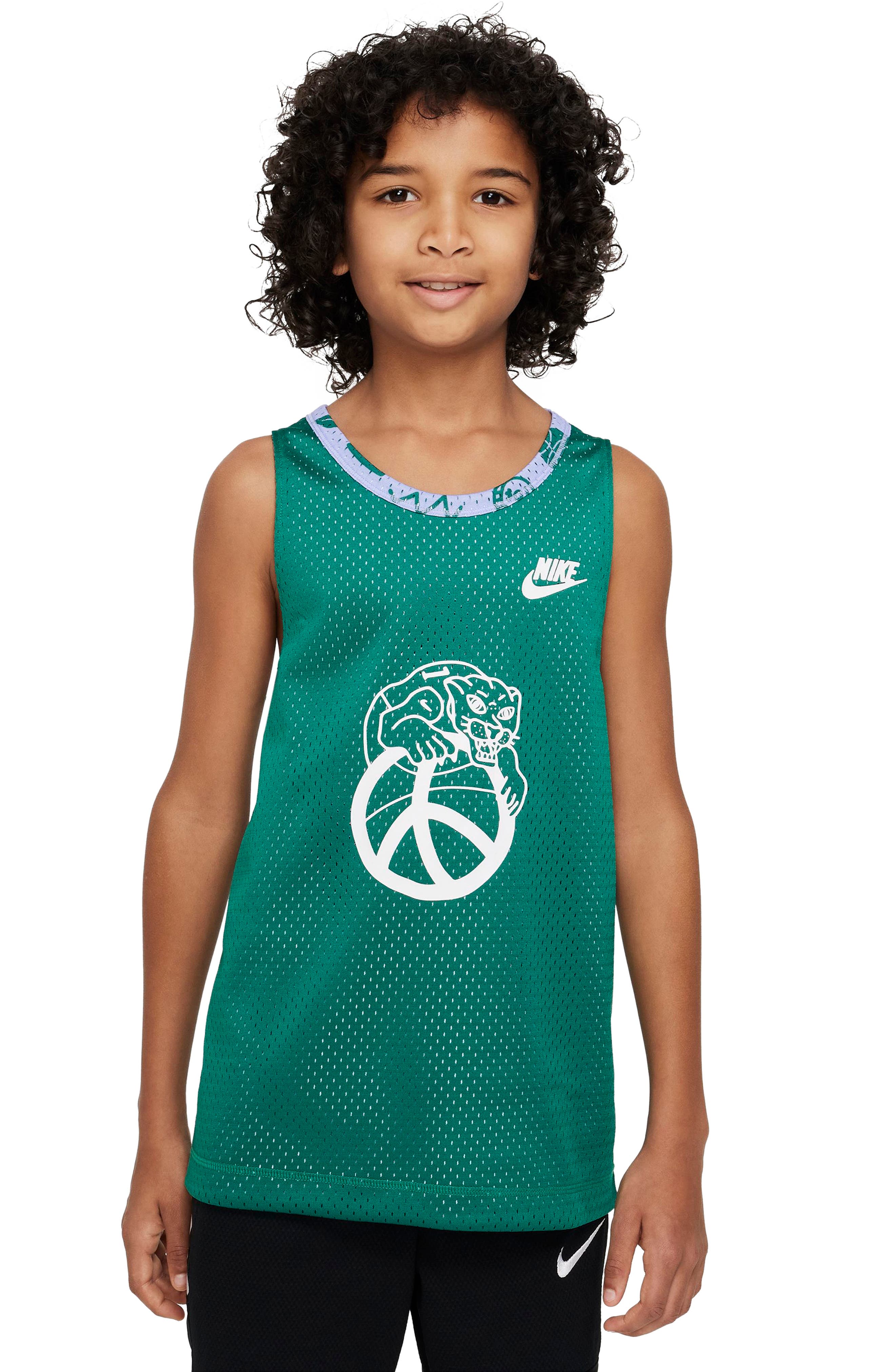 The Boy Cotton Tank in Peace Green at Nordstrom Nordstrom Boys Clothing Tops Tank Tops 