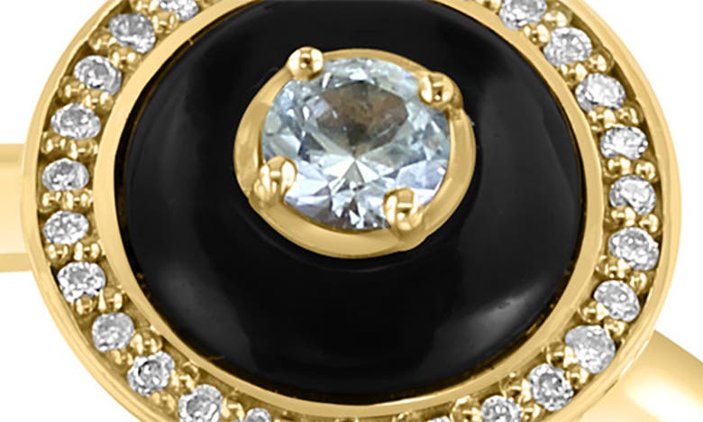 Shop Effy Diamond, White Sapphire & Onyx Ring In Black