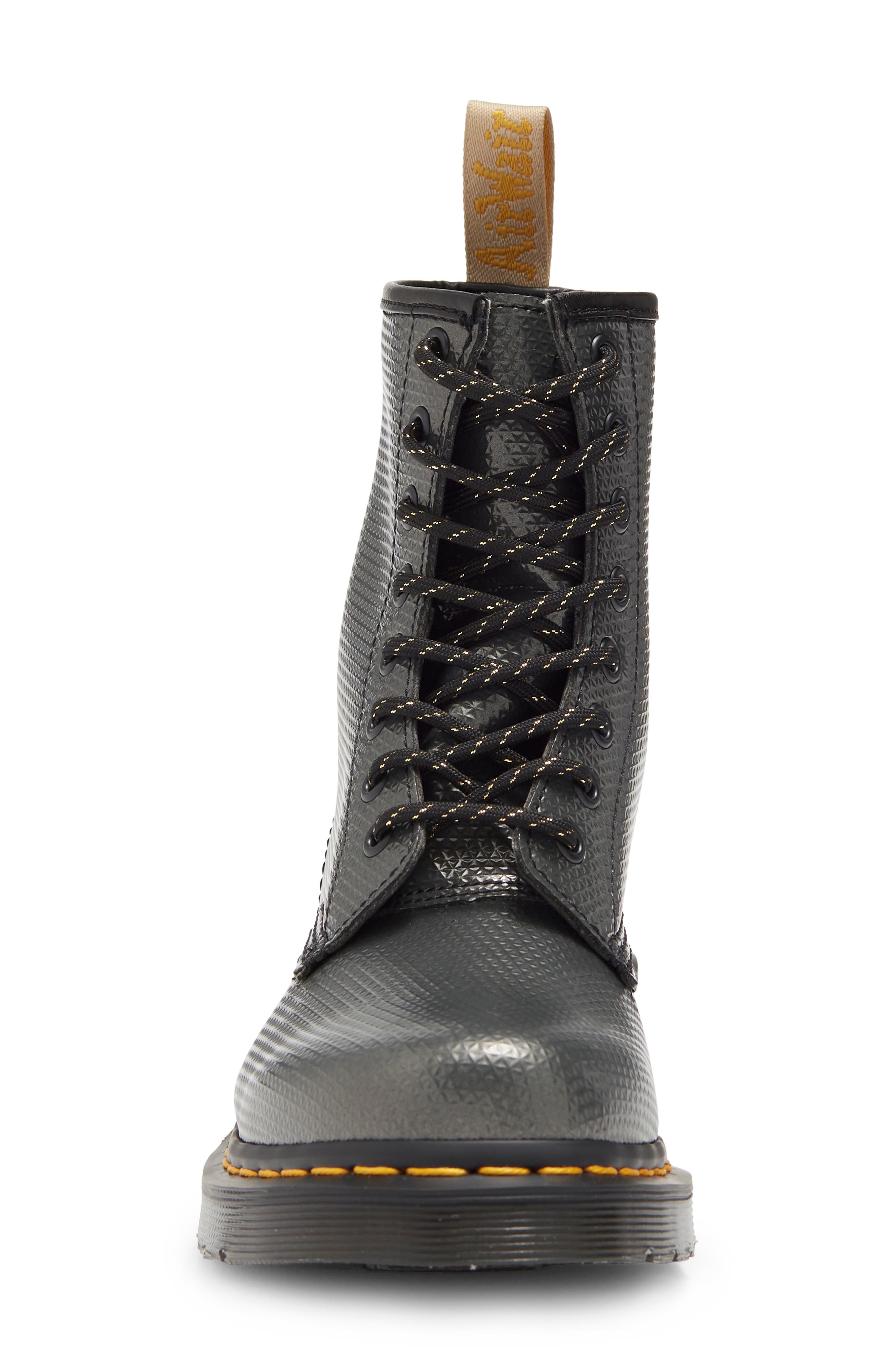 Dr. Martens Women's Vegan 1460 8-Eye Boots - Gunmetal - UK 3